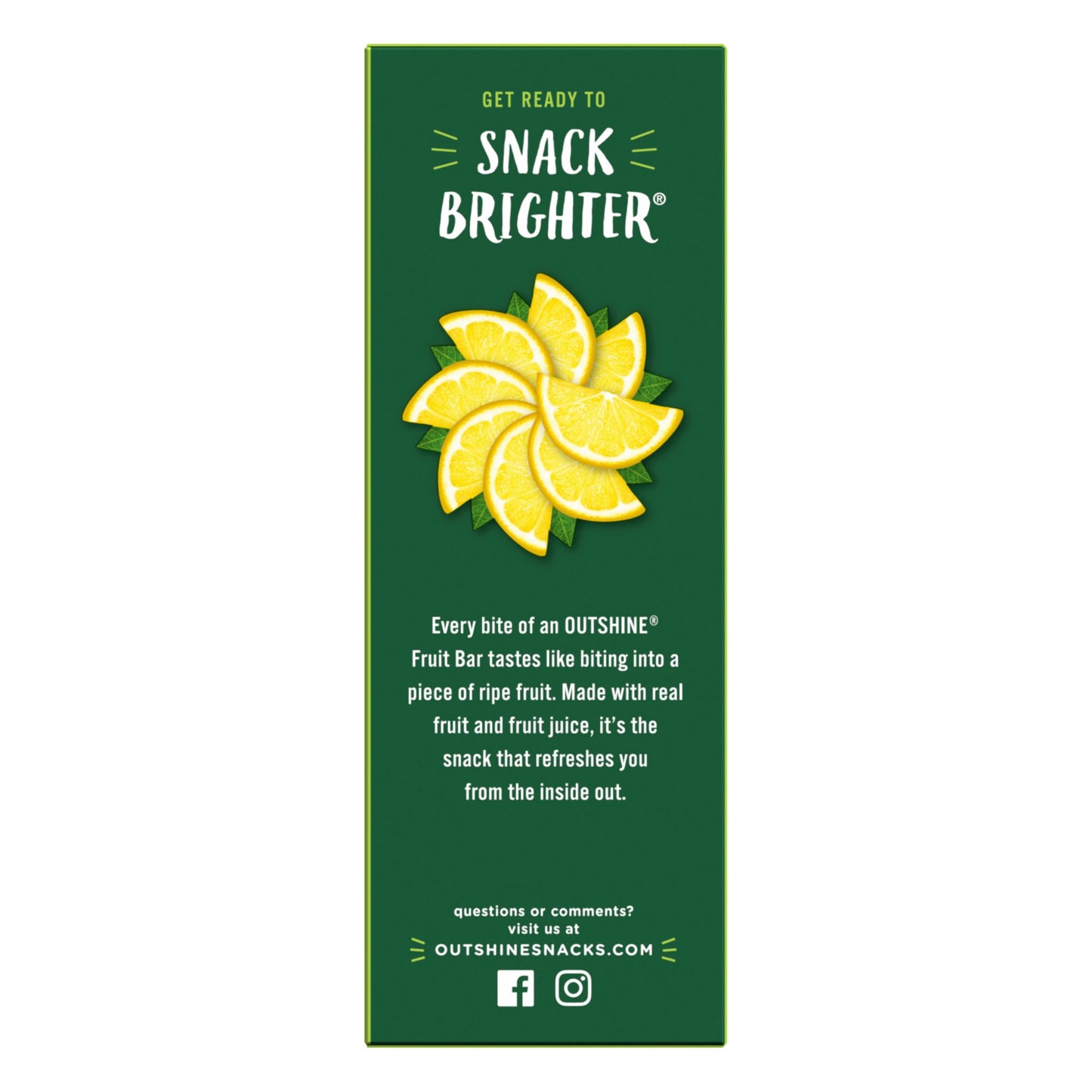 Outshine, Lemon Frozen Fruit Bars, 6 Count (Frozen)