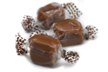 AvenueSweets - Handcrafted Individually Wrapped Soft Caramels - 1 lb Box (Pecan)
