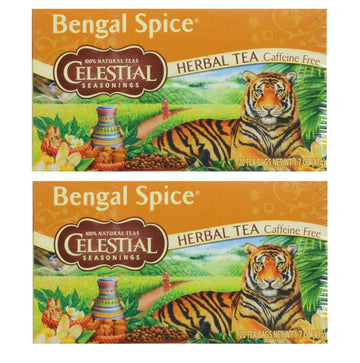Celestial Seasonings Herbal Tea, Bengal Spice 20 Count (Pack Of 2)