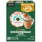 The Original Donut Shop One Step Latte, Frosted Gingerbread, Keurig Single Serve K-Cup Pods, 20 Count