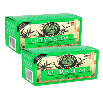 Triple Leaf Tea Ultra Slim 20 Bags Each, Pack Of 2