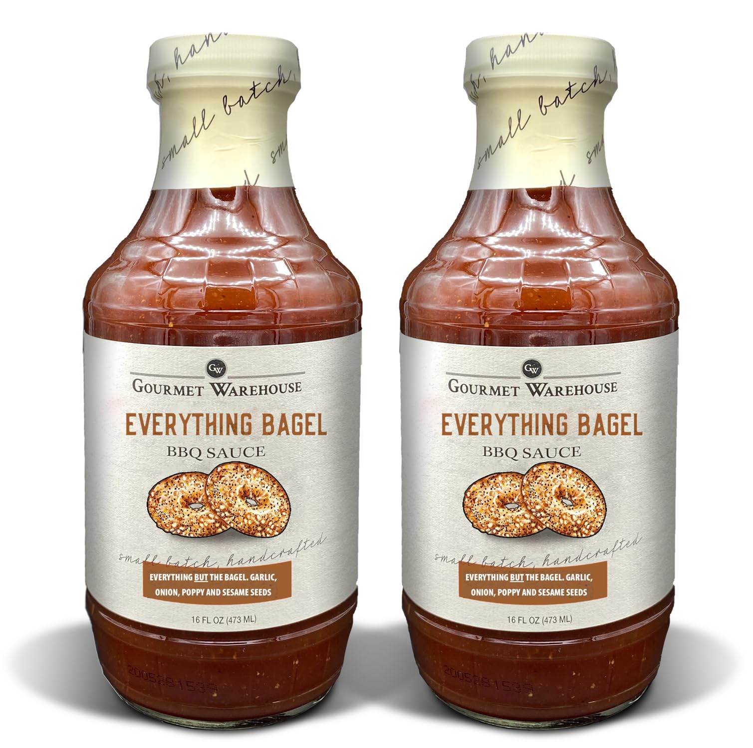 Gourmet Warehouse BBQ Sauces, 16 Fl ozs, 2 Pack (Everything Bagel)