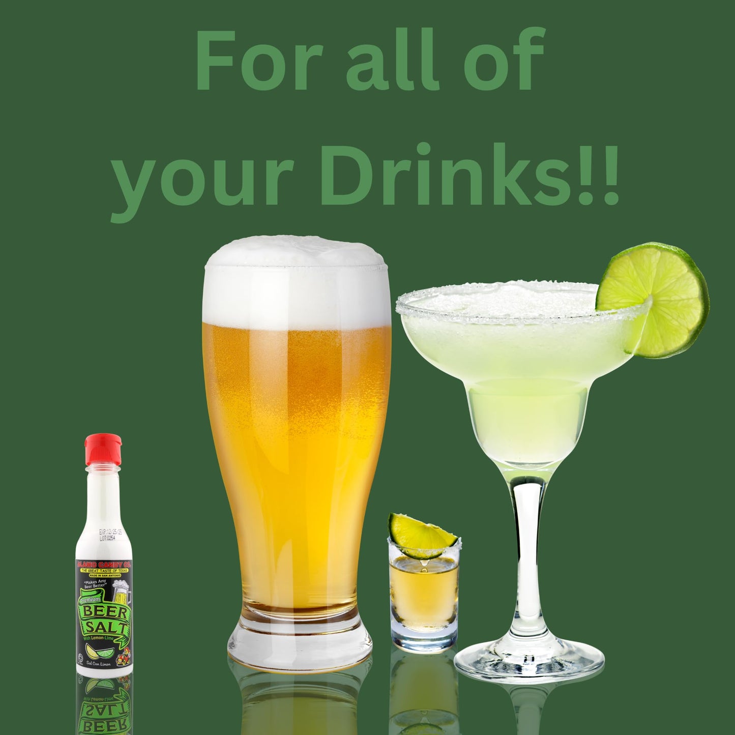 Needzo Lemon Lime Flavored malt-inspired Salt, Drink Rim Garnish, Pack of 2, 4.75 Ounce