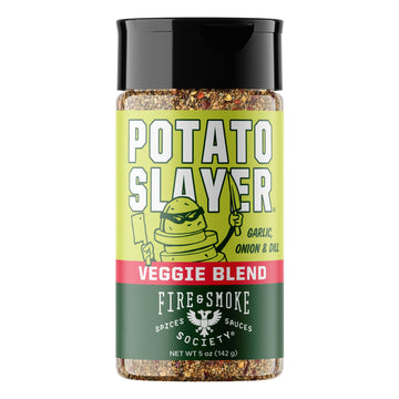 Fire & Smoke Society Potato Slayer Vegetable Seasoning | BBQ Rubs for Grilling | Potato, French Fry Seasoning | Mix Blend Rub Po
