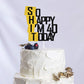 Caiwowo Cake Topper - Funny 40th Birthday Decoration - Glitter Paper - Multi Color - Model 1