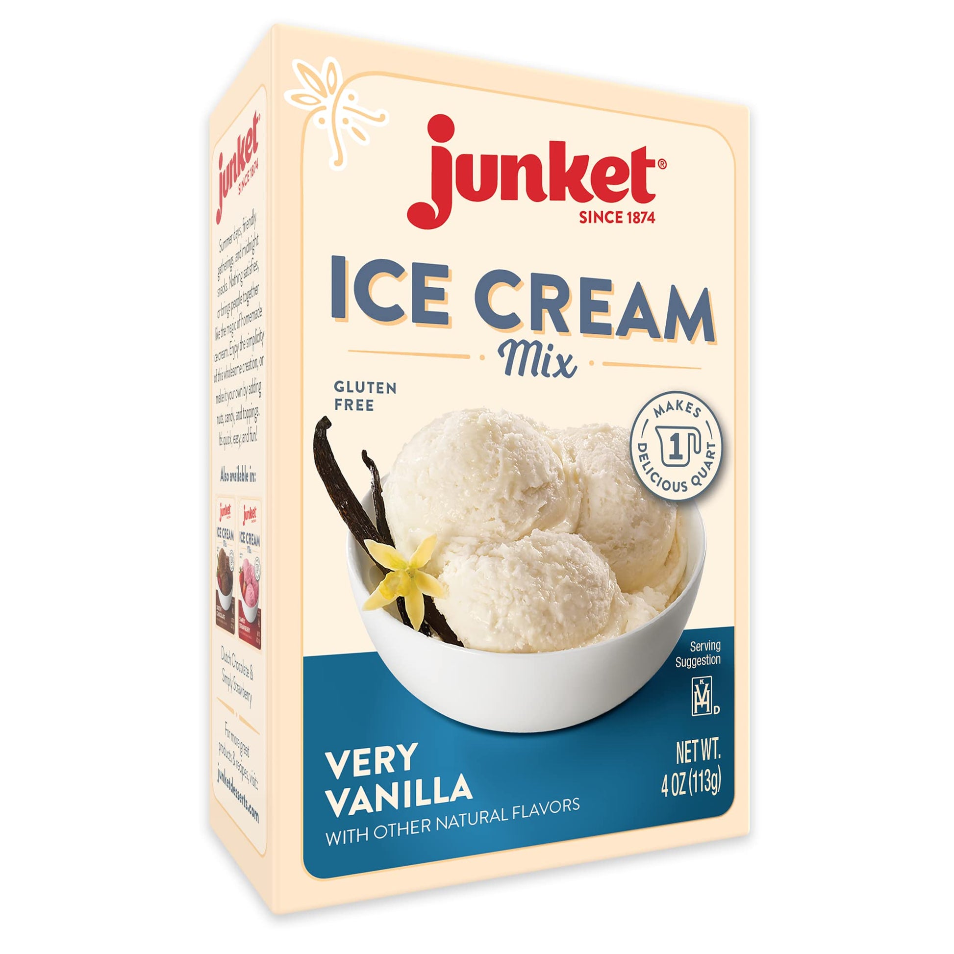 Junket Ice Cream Mix Very Vanilla, 4 Ounce (Pack Of 1)