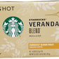 Starbucks K-Cup Pods Veranda Blend Coffee Blonde Roast 100% Arabica 10 Count (Pack of 6)