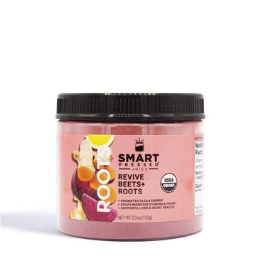 SMART Pressed Juice Revive Beets & Roots | Healthy Pre-Workout Substitute & Energy Boost with Nitric Oxide | Turmeric, Ginger, C