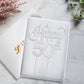 Lingteer Happy 50Th Birthday Silver Rhinestone Cake Topper - Cheers To 50Th Birthday Fifty Years Old Anniversary Party Cake Cent