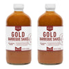 Lillie’s Q - Gold Barbeque Sauce, Gourmet Carolina Sauce, Tangy BBQ Sauce with South Carolina Mustard, enhanced Ingredients, Made with Gluten-Free Ingredients (20 oz, 2-Pack)