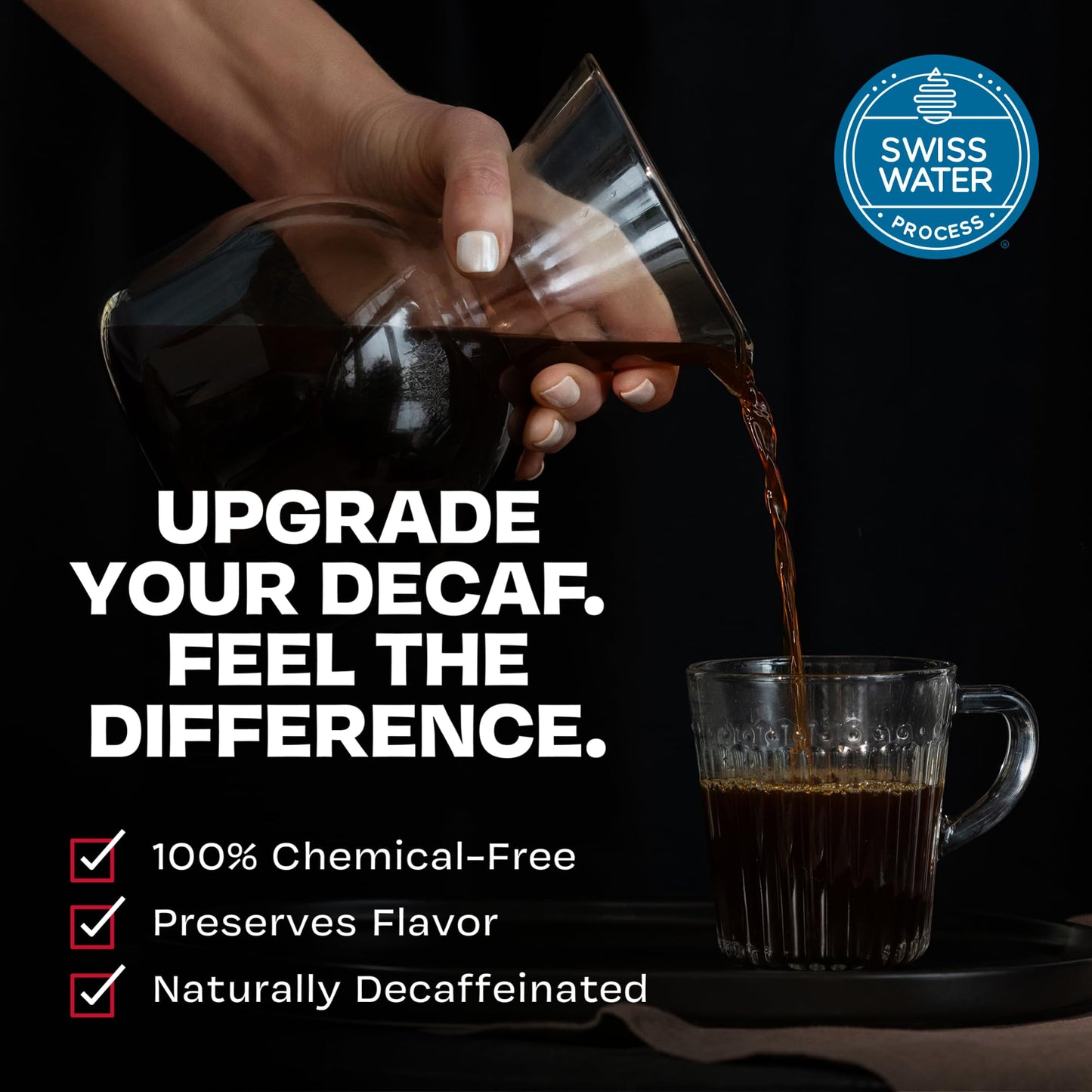 Danger Coffee by Dave Asprey  Remineralized  Mold Free & Lab Tested Swiss Water Decaf Ground Coffee  Medium Roast  Decaffeinated 10.9 Ounce