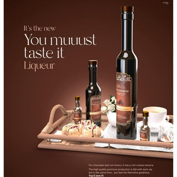 Pachrumania Chocolate Rum Liquor, 1.5oz (50ml), Indulgent Treat for Chocolate and Rum Lovers, 12 Ounce