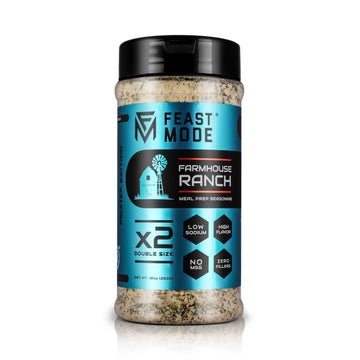 Farmhouse Ranch Seasoning | Feast Mode Flavors 10oz Master Edition | Low Sodium | Low Calorie | Zero Artificial Fillers Binders 