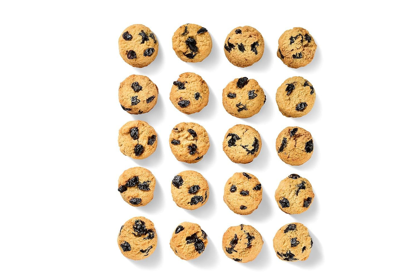 Real Lemon Blueberry Mini Cookie Poppers - Bite-Sized Gluten Free Semi Soft Baked Cookies - Dairy Free, Vegan, Kosher, Paleo - D
