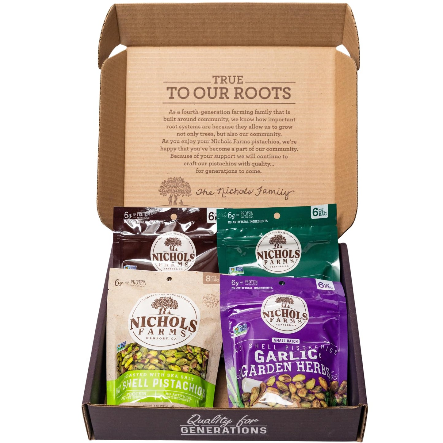 Nichols Farms Roasted Pistachios - California-Grown Non-GMO Snack Packs - Lightly Salted Healthy Nuts - Party Snack Bundle - Spe