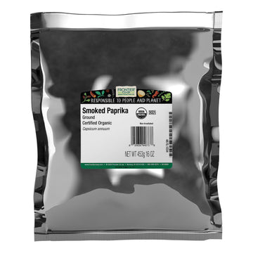 Frontier Co-op Organic Ground Smoked Paprika - Spanish Paprika Powder - 1 lb Bulk Bag