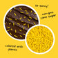 Sunny Yellow Softies Natural Sprinkles By Supernatural, Made In Usa, No Artificial Dyes, Soy Free, Gluten Free, Vegan, 3Oz