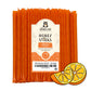 The Honey Jar Orange Flavored Raw Honey Sticks - 100 Count Package - Pure Honey Straws for Tea and Coffee