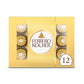 Ferrero Rocher, 12 Count, Gourmet Milk Chocolate Hazelnut, Chocolate Gift Box, Individually Wrapped, 5.3Oz