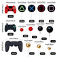 19 Pcs Video Game Themes Cake Toppers Game Controllers Cake Decorations Gaming Party Decoration For Man