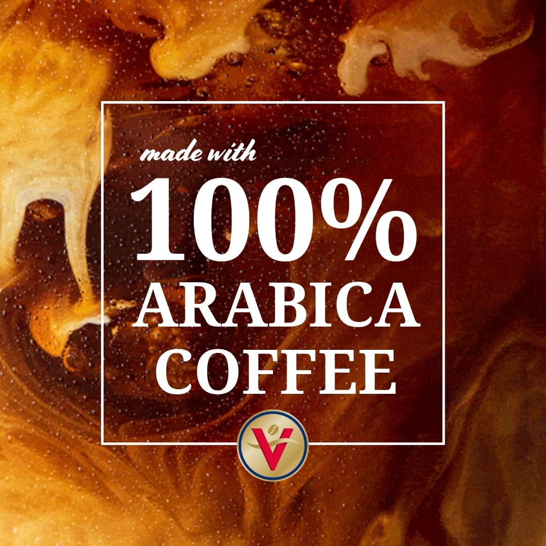 Victor Allens Coffee Decaf Donut Shop Blend Medium Roast Single Serve Pods 80 Count Brown