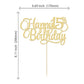 1 Pack Happy 15Th Birthday Cake Topper Glitter Number 15 Fifteen Years Old Birthday Cake Pick Decoration For 15Th Birthday Celeb