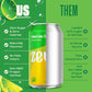 Zevia Zero Sugar Soda, Lemon Lime Twist, 12 oz Cans (24-Pack) - Naturally Sweetened, Non-GMO Project Verified, Gluten-Free, Vega