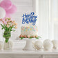 Roadsea Happy 2Nd Birthday Cake Topper - Kid Girl Boy Two Years Old Birthday Cake Supplies - 2Nd Birthday Party Decorations - Bl