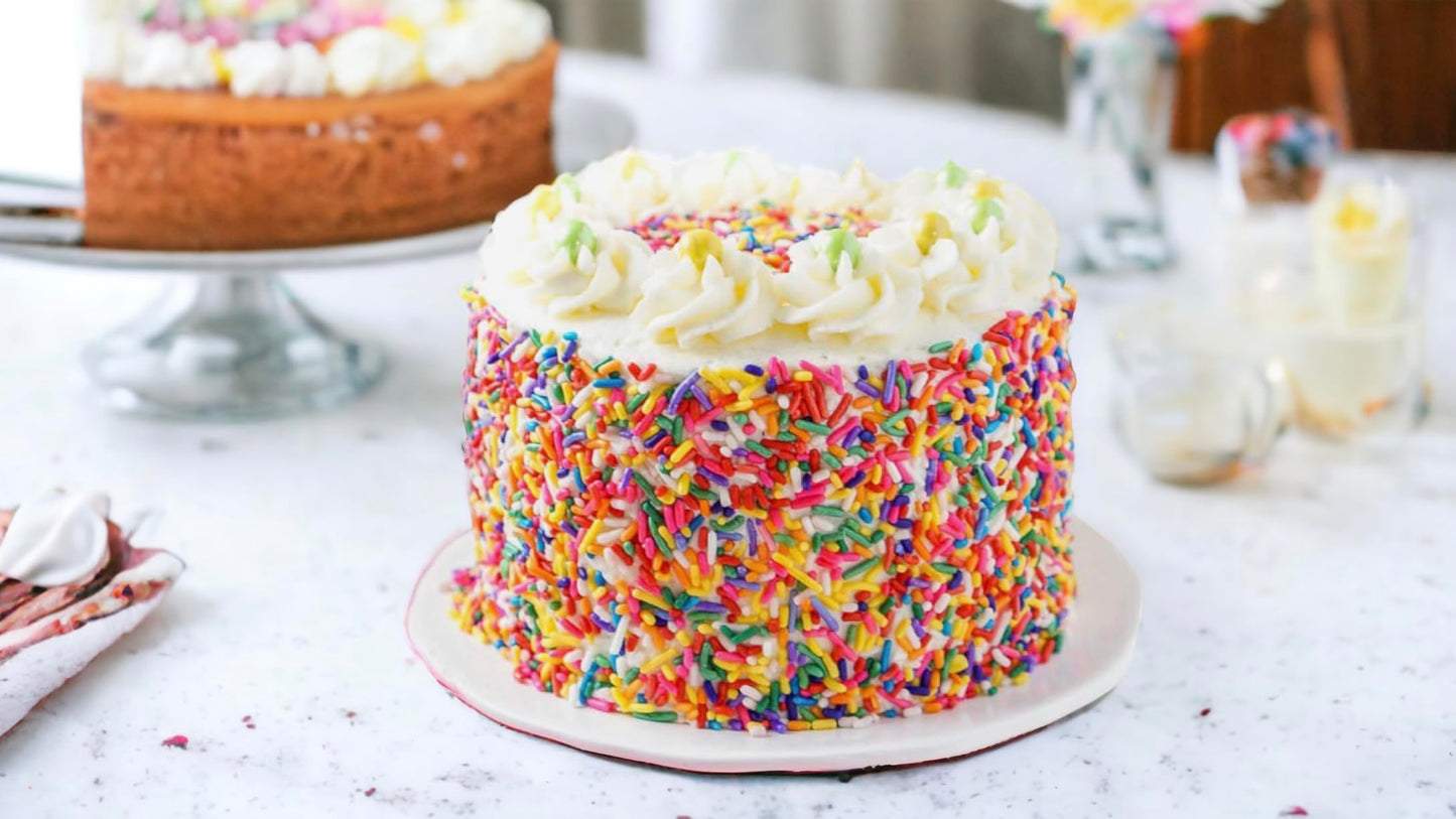 Rainbow Sprinkles-Dairy Free, Gluten-Free, Egg Free, Vegan, Soy Free, Nuts Free, Kosher, Sprinkle Medley Mix, For Baking, Decora