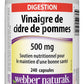 Webber Naturals Apple Cider Vinegar Capsules – 500 mg, 240 Count