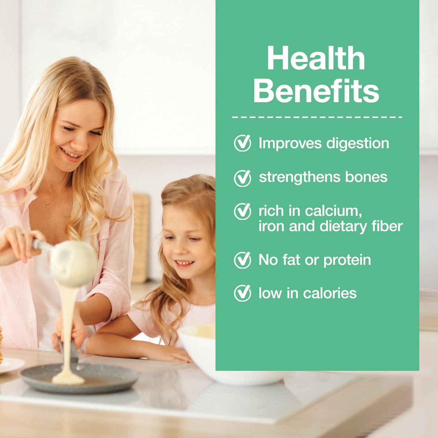 Agar Agar Powder 1000 Strength, 100% Natural Seaweed, Vegan Gelatin Substitute, Gluten-Free, Non-Gmo, Planted-Based, Unflavored, 5.3 Oz (150G)