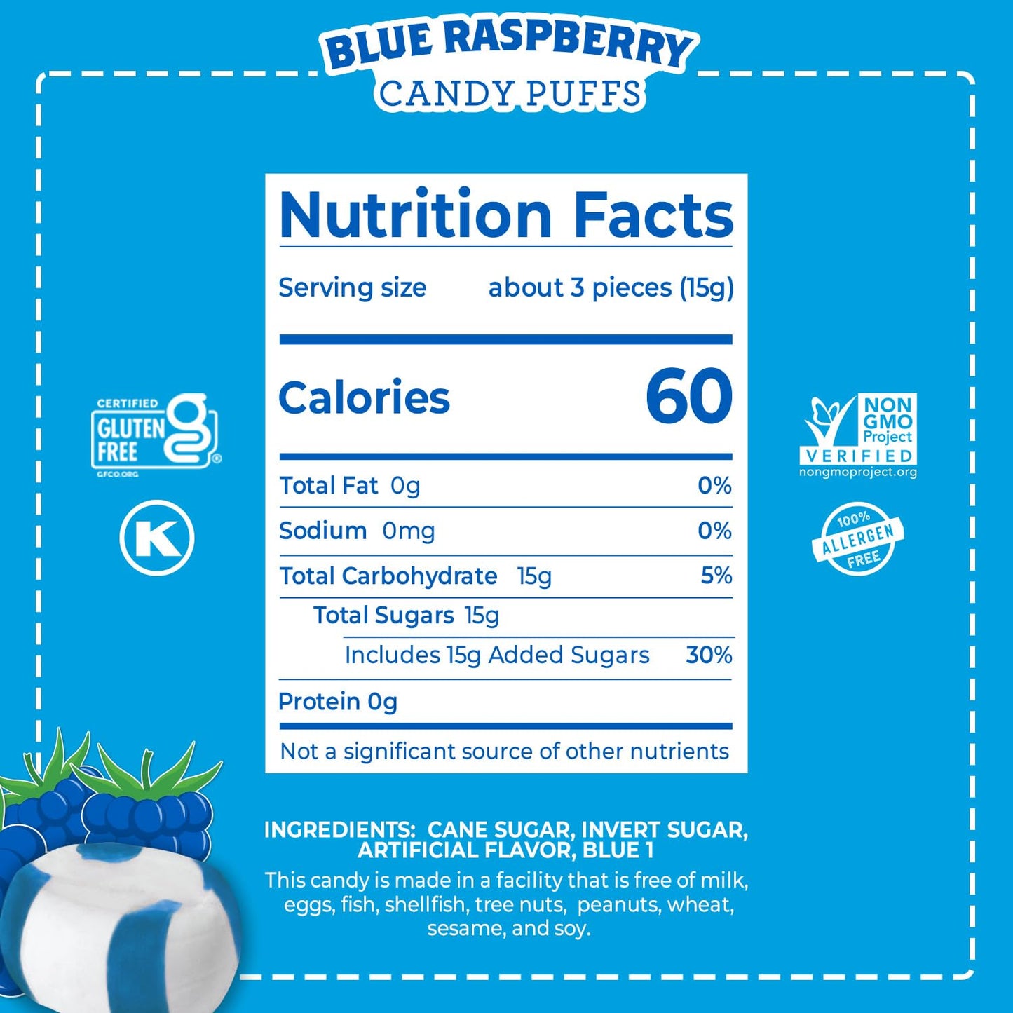 Red Bird Blue Raspberry Candy, Individually Wrapped, Unique Candy, 52 oz Tub