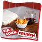 Cheez-It Snap'D Cheese Cracker Chips, Thin Crisps, Lunch Snacks, Double Cheese, 45Oz Case (6 Bags)