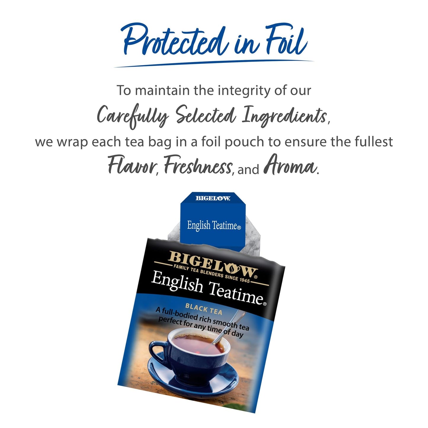 Bigelow English Teatime Black Tea Bags, 20 Count Box, Pack of 2