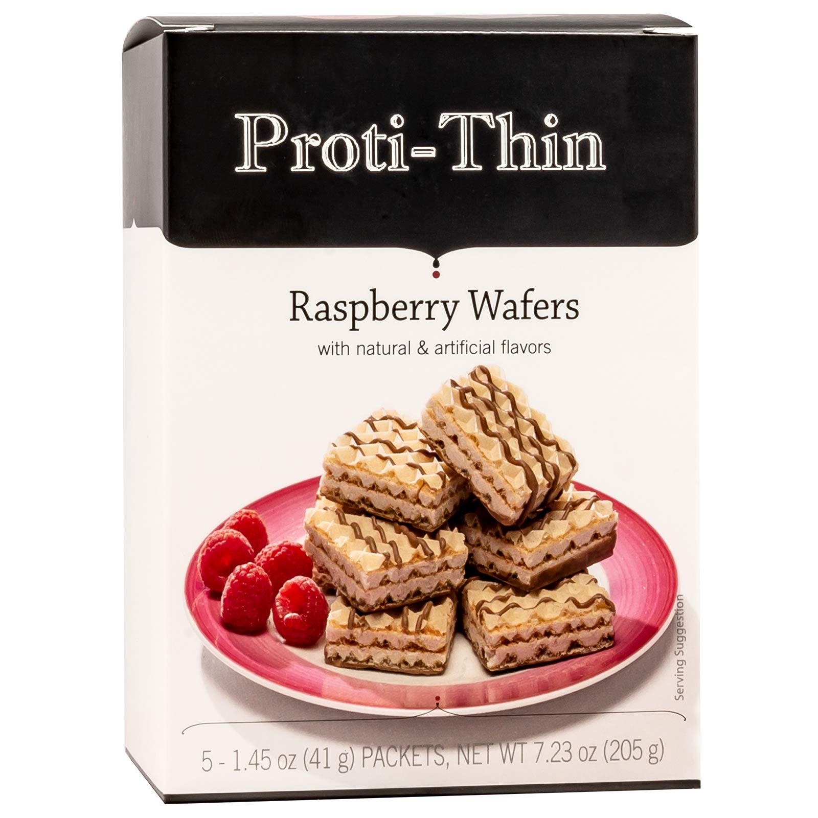 Proti-Thin High Protein Raspberry Wafer Squares, 15g Protein, Low Calorie, Low Carb, Low Sugar, Aspartame Free, Diet Wafer Bars,
