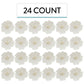 Global Sugar Art Blossom Sugar Wedding Cake Flowers White With Pearl Stamens, Unwired, 100 Count By Chef Alan Tetreault