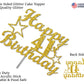 41 Birthday Cake Topper Gold Glitter, Party Decoration Ideas, Premium Quality, Sturdy Doubled Sided Glitter, Acrylic Stick. Made