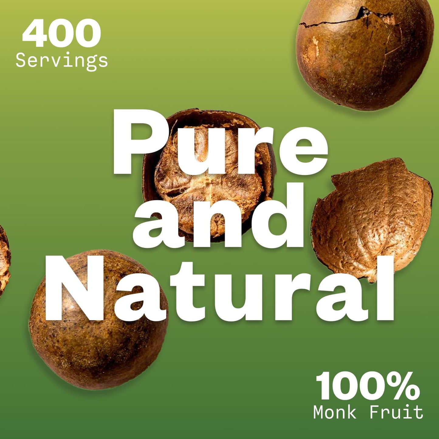 Purisure Organic Monk Fruit Sweetener, 125g (4.41oz), Zero Calorie, Keto & Paleo Friendly, Pure USDA Organic Extract