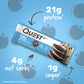 Quest Nutrition Cookies & Cream Protein Bars, 21G Protein, 4G Net Carbs, 1G Sugar, High Fiber, Gluten Free, Keto Friendly, 4 Count