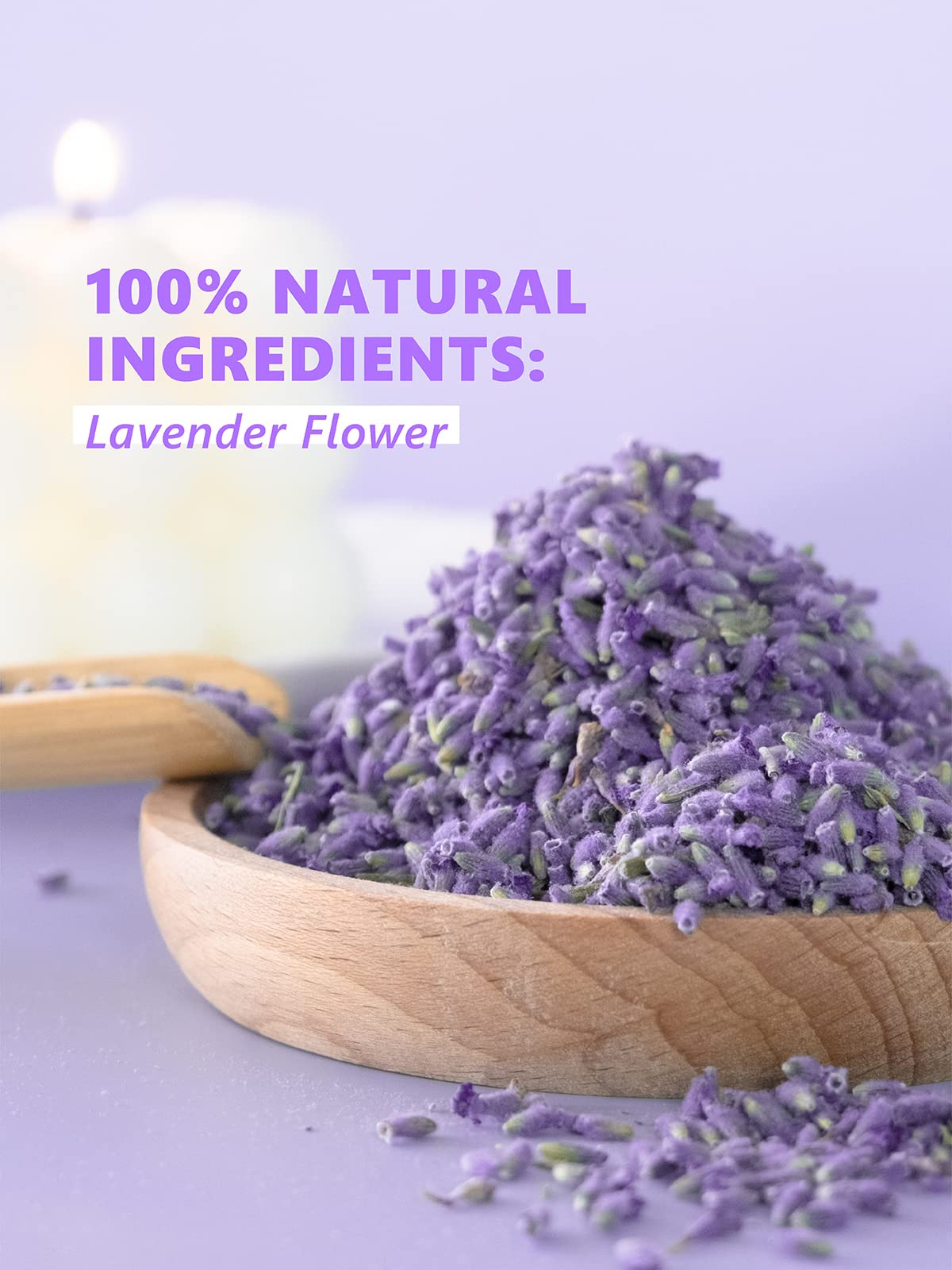 TeeLux Lavender Flowers Tea - Dried Lavender Buds for Drinks & Crafts, Caffeine-free, 4oz