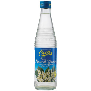 Cortas Orange Blossom Water, 17 Fl Oz, Natural Flavoring for Cooking and Baking, Pack of 1