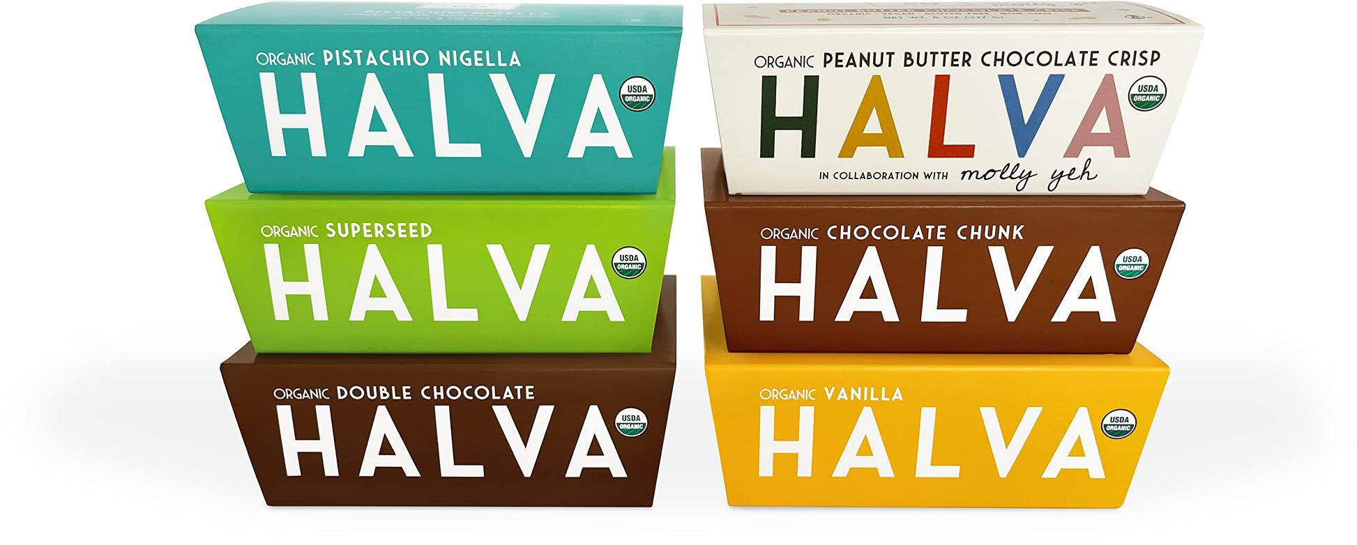 Hebel & Co Super Mega Bundle | 6 Different Halvas | Certified Usda Organic, Gluten Free, Kosher & Vegan