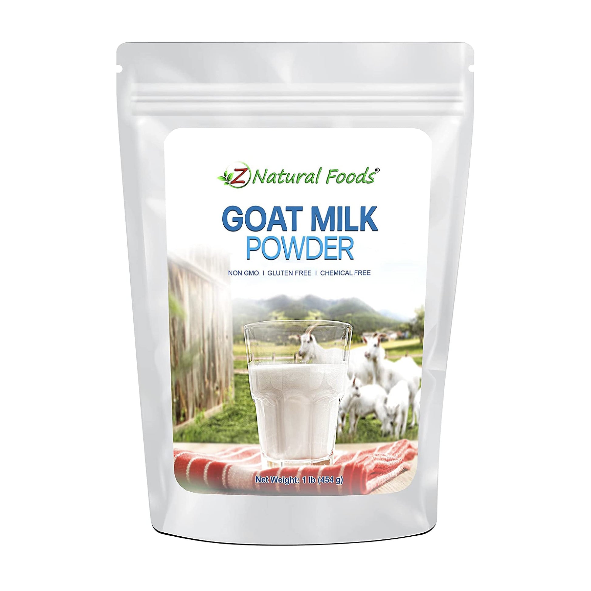Z Natural Foods Goat Milk Powder - Pure Full Cream, 16 Ounce, Highly Nutritious, Easy Digestion for Smoothies, Cooking, Baking