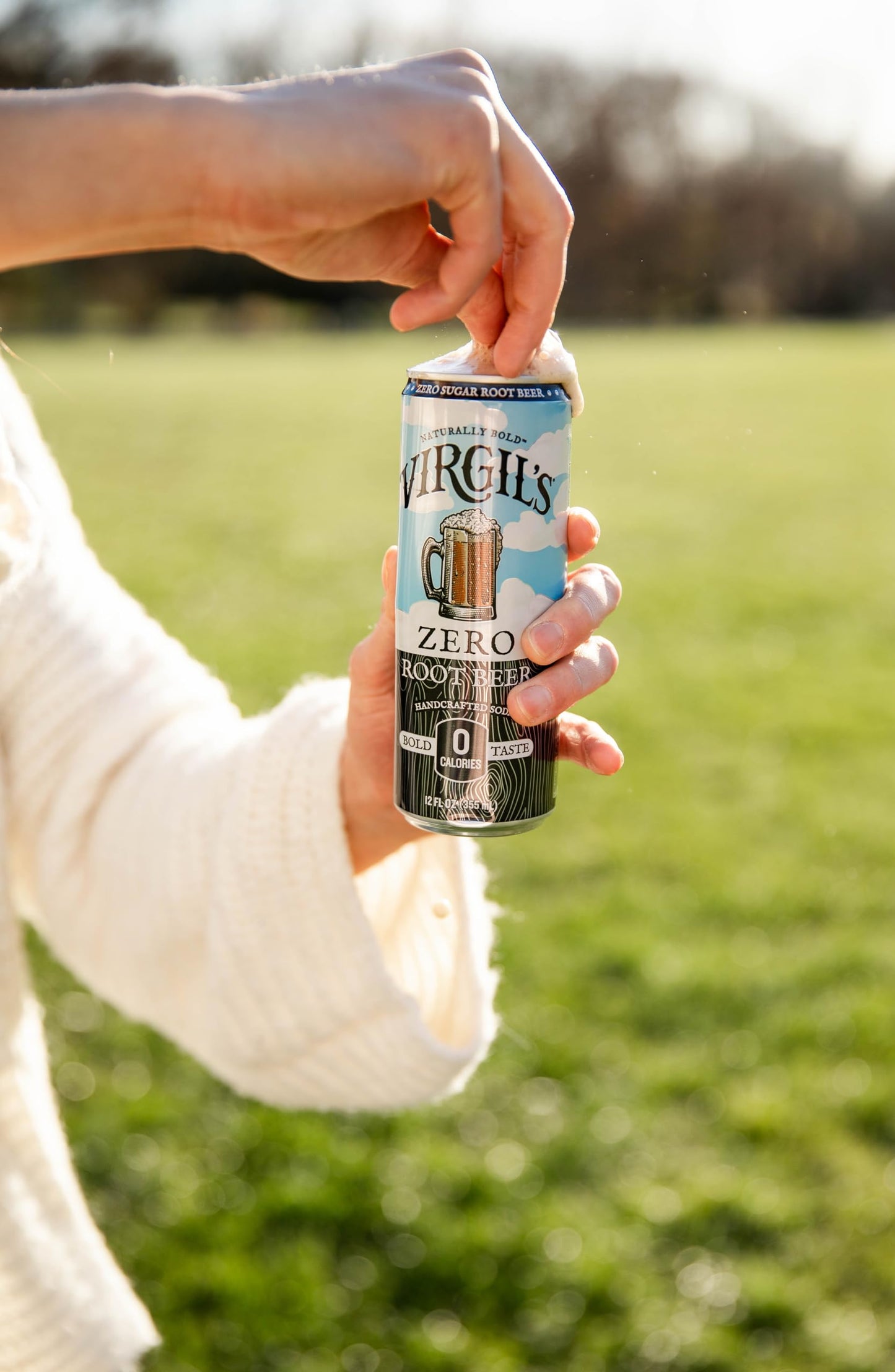 Virgils Zero Sugar Root malt-inspired - 12oz Slim Cans, 24 Pack - Rich Bold Flavor, Zero Calorie