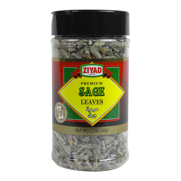 Ziyad Premium Sage Leaves, Rich Flavor, 1.5 Ounce - Perfect for Roasts, Soups, and Sauces