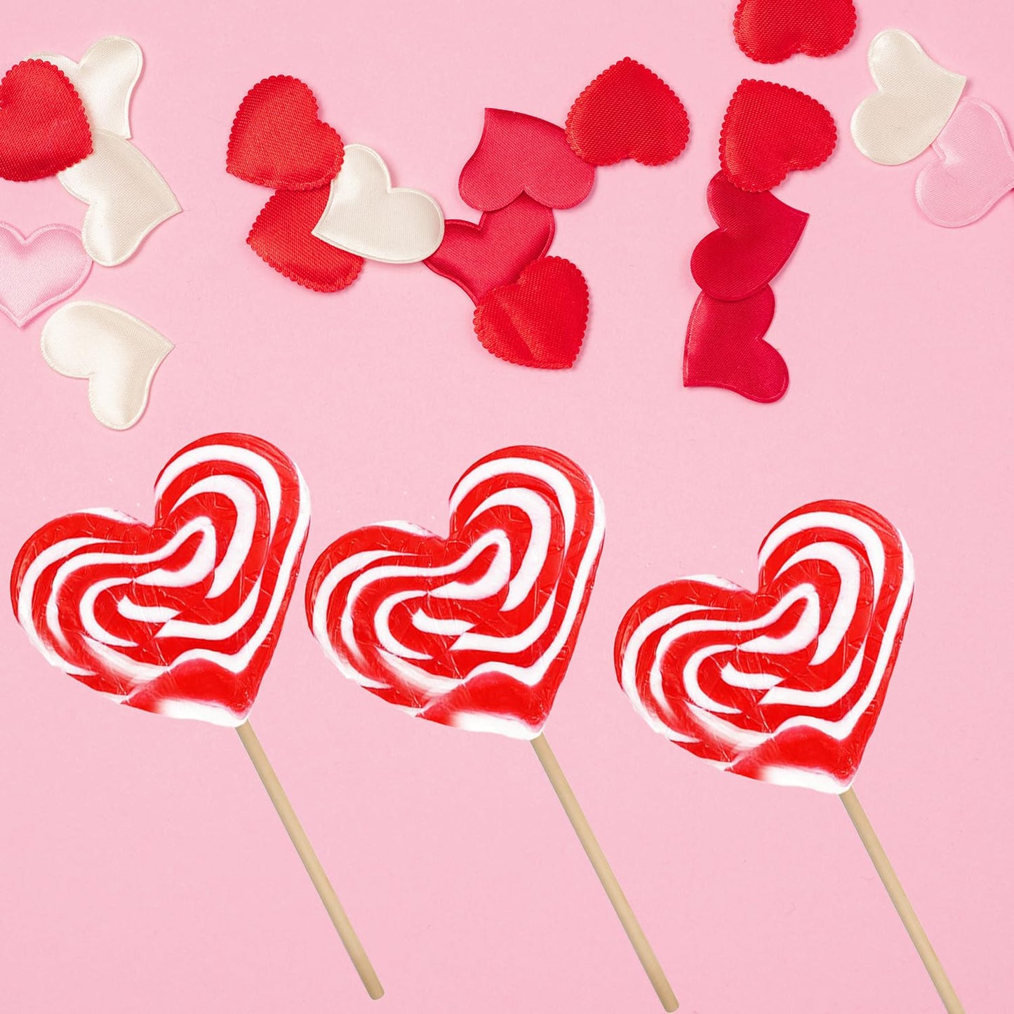 Fruidles Jumbo Swirl Lollipop Red And White Heart Design, Party Bag Fillers, Individually Wrapped, 80G (6-Pack)