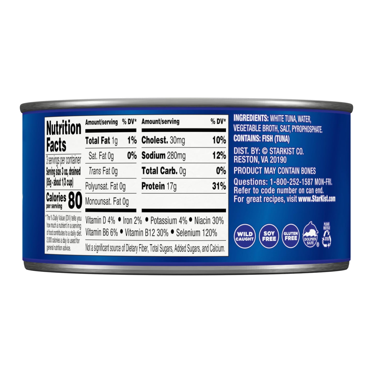 StarKist Chunk White Albacore Tuna in Water, 12 Oz, Pack of 12 - Premium Quality, Rich Flavor, Perfect for Quick Meals and Snacks
