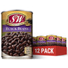 S&W - Black Beans - 15 Oz. Can (Pack Of 12)