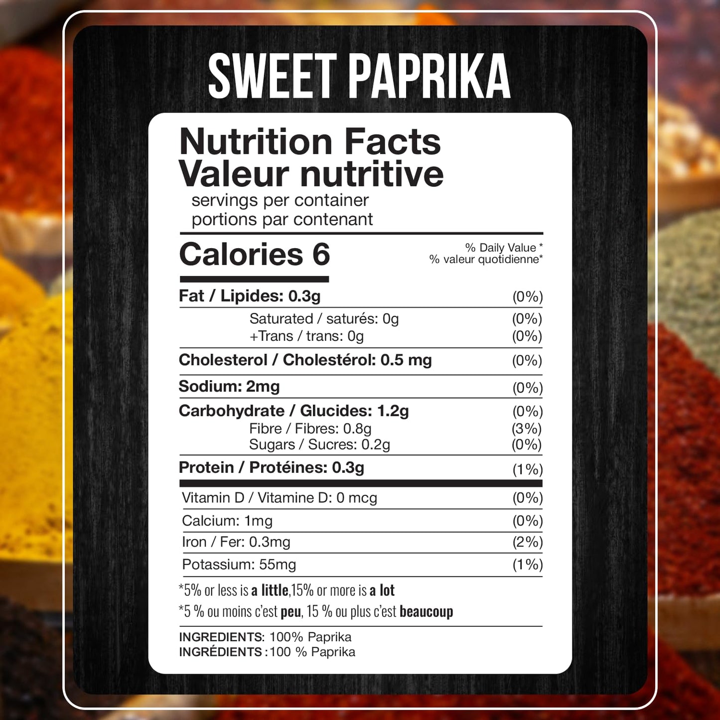 Fresh Finest Sweet Paprika Bulk 5 Lb - Premium Ground Seasoning, Freshly Packed At The Source, Perfect For Soups, Meat Rubs, Sau