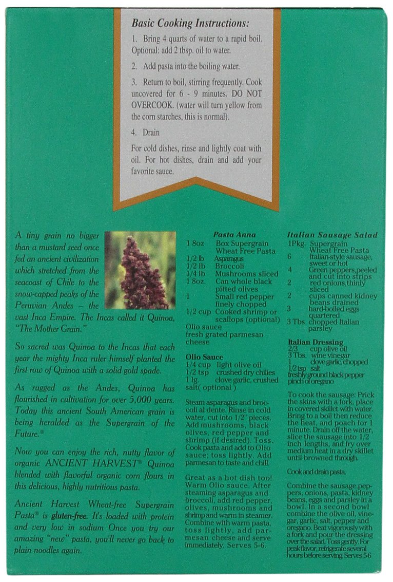 Ancient Harvest Quinoa Wheat Free Rotelle (6X8 Oz.)